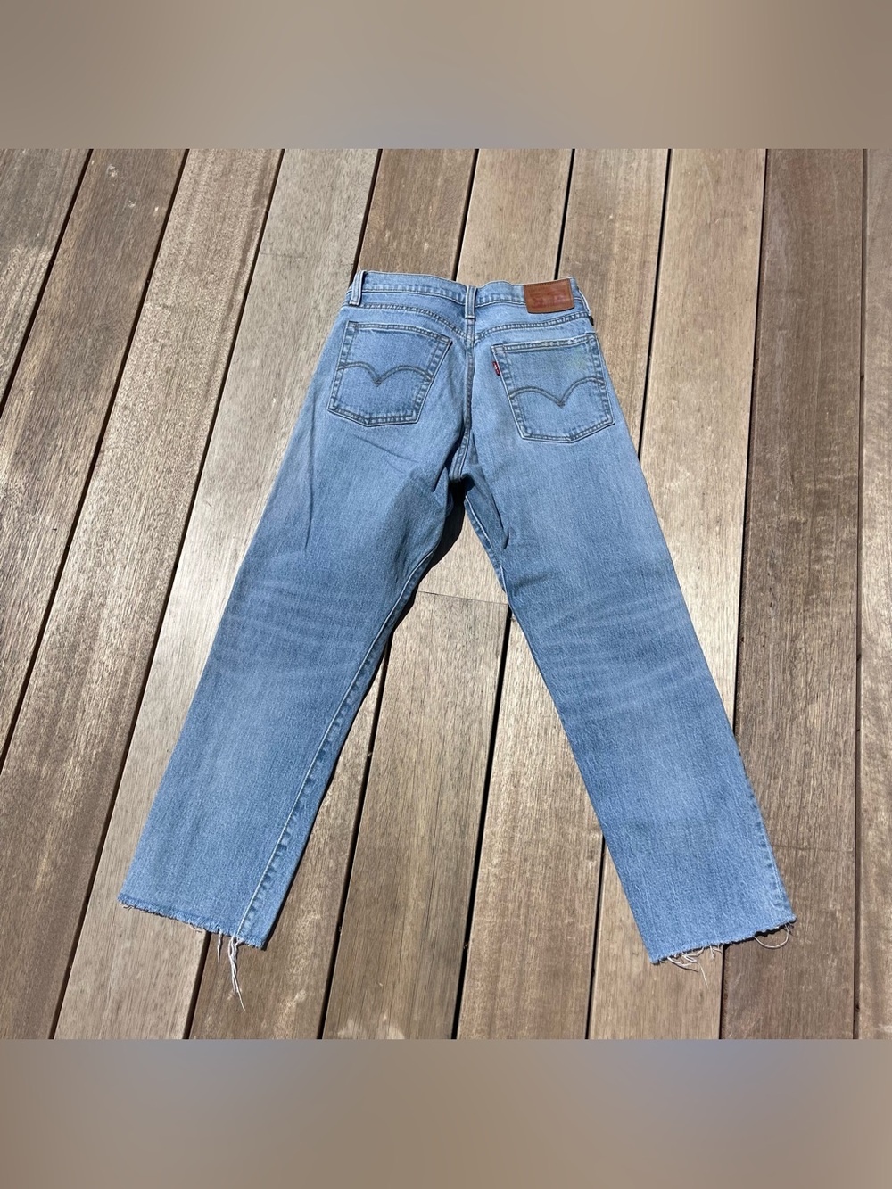 Levi's Light Blue cropped Straight Fit Jeans size 27